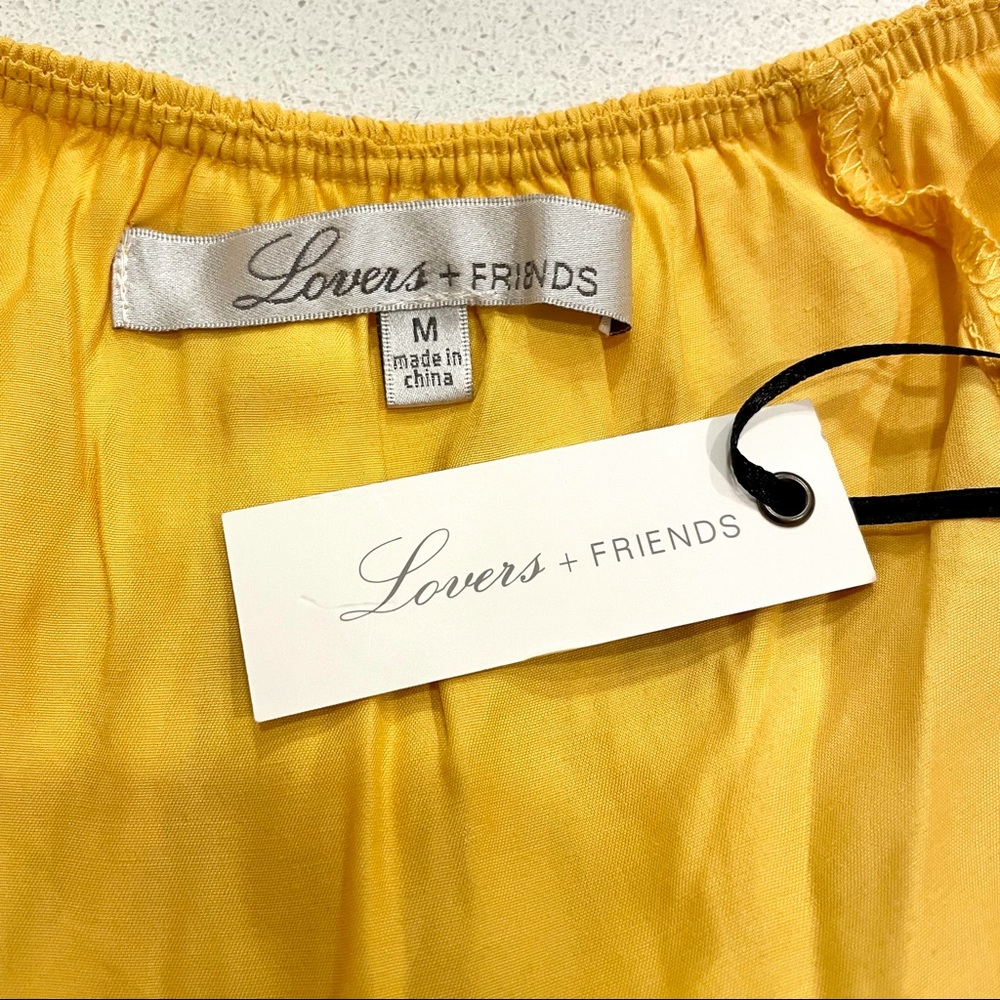 Lovers + Friends Yellow Off-Shoulder Ruffle Mini Dress - Picture 11 of 11